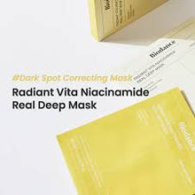 Load image into Gallery viewer, Biodance Radiant Vita Niacinamide Real Deep Mask Box- 4 Sheets (10%OFF)