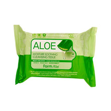 Load image into Gallery viewer, Farm Stay Aloe Moisture Soothing Cleansing Tissue 30 sheets