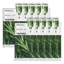 Load image into Gallery viewer, Mediheal Teatree Essential Mask # Calming Moisturel(Box)- 10 Sheet masks (20%OFF)