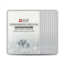 Load image into Gallery viewer, SNP Diamond Brightening Ampoule Mask Box -10 Sheets
