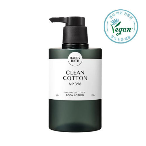 HAPPYBATH CLEAN COTTON No 358 BODY LOTION 500g