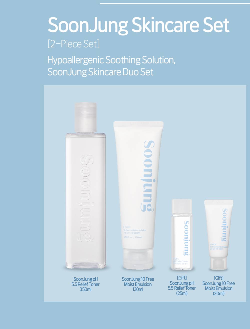 Etude House Soonjung Skin Care Duo (Toner+ Emulsion) - 10% OFF
