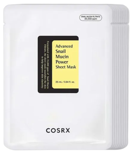 COSRX Advanced Snail Mucin Power Sheet Mask Box - 10 Sheets (20%OFF)