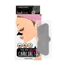 Load image into Gallery viewer, LOOK AT ME Nose Pore Strips Charcoal(BOX) - 5PCS
