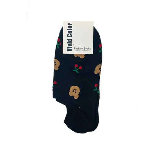 I Like Fruits Mini Socks #BLACK