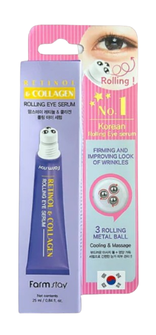 Farm stay Retinol & Collagen Rolling Eye Serum 25ml