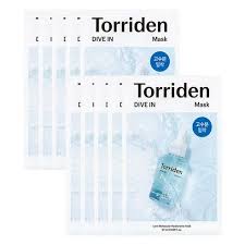 Torriden Dive-In Low Molecular Hyaluronic Acid Mask Box - 10sheet (20%OFF)