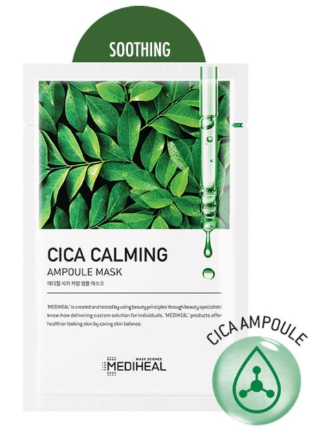 MEDIHEAL) CICA CALMING AMPULE MASK BOX(10SHEET MASK) - 20%OFF