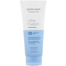 Load image into Gallery viewer, MISSHA Super Aqua Ultra Hyalon Foaming Cleanser 200 ml
