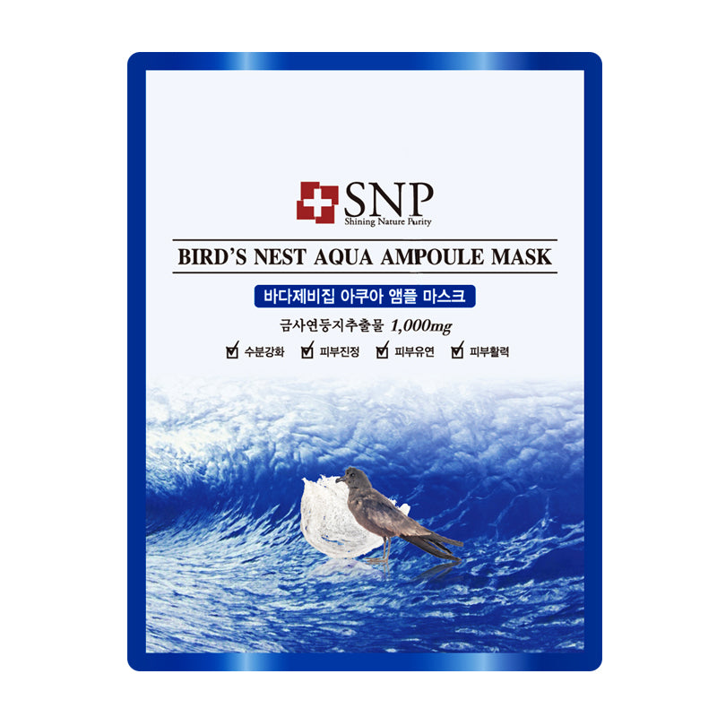 SNP Bird's Nest Aqua Ampoule Mask 25ml -1 Sheet