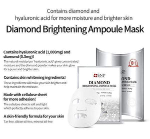 SNP Diamond Brightening Ampoule Mask 25ml -1 Sheet