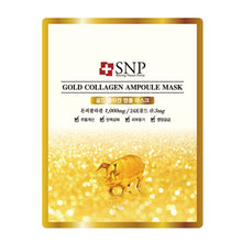 Load image into Gallery viewer, SNP Gold Collagen Ampoule Mask Box - 10 Sheets
