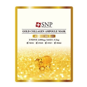 SNP Gold Collagen Ampoule Mask Box - 10 Sheets (20% OFF)