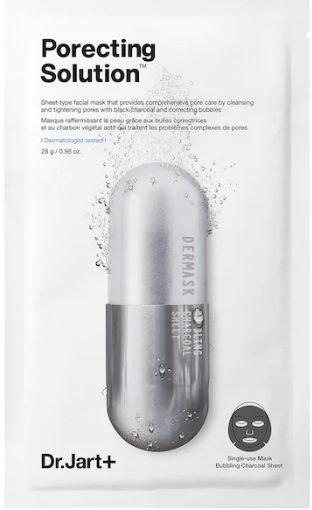 Dr.JART+ Dermask Ultra Jet Porecting Solution Bubbling Charcoal Mask-1 Sheet